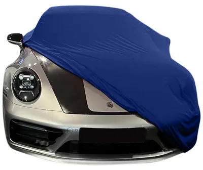 Image de Housse de voiture intérieure adaptée à Porsche 911 (992) Bleu NEU Bâche de