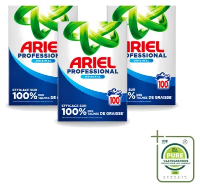 Produktbild von 3 x Ariel Professional Regular Waschmittel - 5,5 kg - Großpackung - 3 Stücke