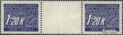 Produktbild von Briefmarken Böhmen und Mähren 1939 Mi P10 Zwischenstegpaar postfrisch Portomarken