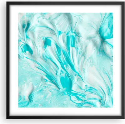 Produktbild von Gerahmtes Poster - Schwarzer Rahmen - Blume Abstraktion - 50x50 cm - Wand Bild - Wanddeko - Wandbilder - Kunstposter - Wandposter - Bilderrahmen - Bilder - Kunstdruck - Wandbild - P2BAC50x50-3827