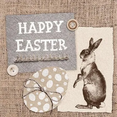 Produktbild von Tissue Servietten 20er-Pack Ostern Happy Easter 33x33cm 33723