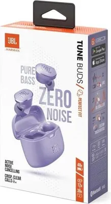 Zdjęcie produktu dla JBL Tune Buds, True Wireless Stereo (TWS), 20 - 20000 Hz, Połączenia/muzyka, 10,8 g, Zestaw słuchawkowy, Fioletowy