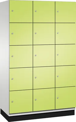 Produktbild von C+P Fächerschrank 4510432S10011 Sockel 15Fächer B1200mm lgr/cgn