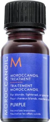 Produktbild von Moroccanoil Purple Treatment nährendes Öl für platinblondes und graues Haar 10 ml