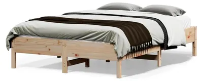 Produktbild von Bettgestell 140x190 cm aus Massivholz Kiefer