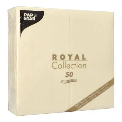 Produktbild von Servietten "ROYAL Collection" 1/8-Falz 40 cm x 40 cm champagner