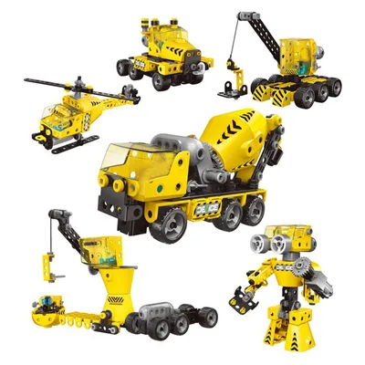 Obrázek produktu pro 6v1 Stem Toys Vzdělávací stavebnice 193 dílků Stavební hračka pro děti od 5 let Elektrotechnické narozeninové dárky
