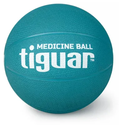 Obrázok produktu pre tiguar medicinbal 2 kg (morský) gumová lopta s drsným povrchom, pohodlný úchop, ideálna na silový tréning, rehabilitáciu a koordináciu