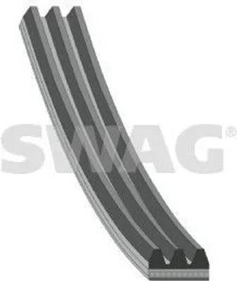 Produktbild von SWAG Keilrippenriemen 753mm für RENAULT CLIO II (BB0/1/2, CB0/1/2) 60 92 8747