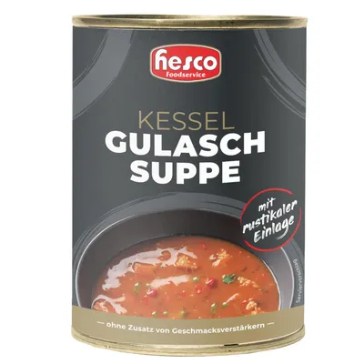 Zdjęcie produktu dla Kociołek Hesco z obfitą zupą gulaszową z rustykalnymi dodatkami 850ml