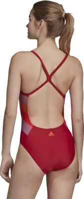 adidas Badeanzug Damen X-förmiges Rückendesign chlorresistent