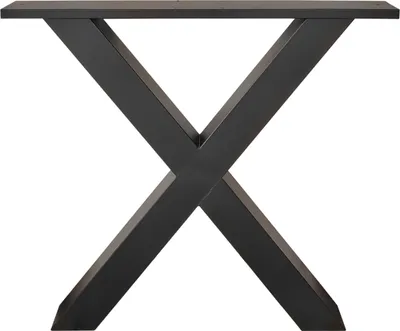 Immagine prodotto di Gambe a X, Metallo, 84x71cm, Supporto, Cavalletto, Per Piani di Tavolo, Soggiorno, Sala da Pranzo, Ufficio, Nero
