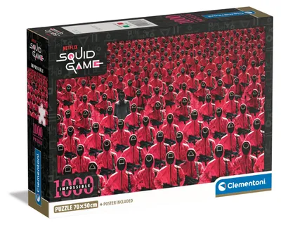 Obrázok produktu pre Clementoni Impossible Squid Game, 1000 kusov, Televízia / filmy, 18 rok / roky