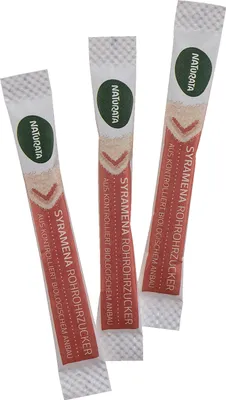 Produktbild von Naturata Zuckersticks Syramena Rohrohrzucker à 4g, demeter 1000 Stück