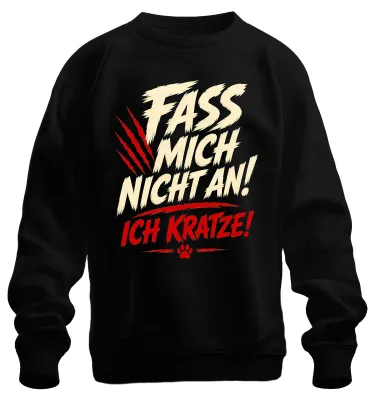Obrázok produktu pre "Neobťažuj ma," nápis, sarkastický slogan, mikina, čierna, veľkosť L