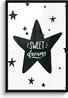 Produktbild von MuchoWow® MuchoWow® Gerahmtes Poster Zitat - Sterne - Kind - Jungen - Mädchen - Baby 60x90 cm - Poster mit zchwarzem Bilderrahmen - Kunst