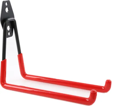 Produktbild von Wandhaken von BOTLE, Werkzeughaken, für Elektrowerkzeuge, Geradeförmig 19cm, stabil mit PVC-Ummantelung, für Garage, Schuppen, Haken für Leitern und Schaufeln, Doppelhaken, Tragkraft bis 25 kg