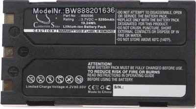 Produktbild von vhbw Akku Ersatz für Ridgid 990596, 990514 für Messgerät (5200 mAh, 3,7 V, Li-Ion)