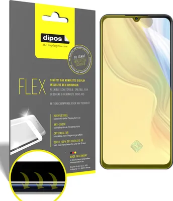 Obrázek produktu pro 2x ochranná fólie pro Vivo Z1x, 100% pokrytí displeje, dipos Flex
