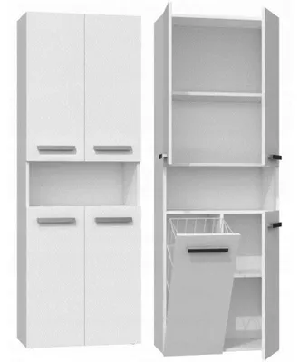Image de Armoire de salle de bain avec étagère VALDUR 3 – blanc mat