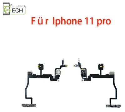Produktbild von Für iPhone 11 Pro An Aus Power Taste Button LED Kamera Blitzlicht Flex Kabel