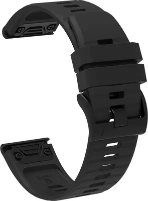 Zdjęcie produktu dla Pasek silikonowy do Garmin Fenix 3 / 5X / 6X / 7X Pro - czarny