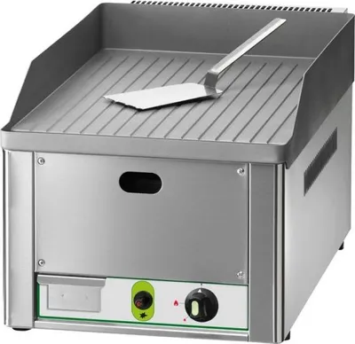 Produktbild von KBS Gasgrillplatte 1 Heizzone gerillt 4 kW Piezozündung Edelstahlgehäuse