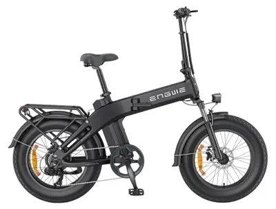 Immagine prodotto di ENGWE EP-2 3.0 Boost - Fat bike elettrica con lucchetto a catena - 20 pollici - Motore 250W - Autonomia 120 km - 7 marce - Freni a disco idraulici - Batteria 648Wh - Forcella ammortizzata - Nero