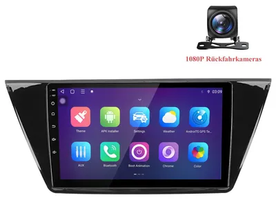 Obrázok produktu pre 10-palcové autorádio s Androidom pre VW Touran (2016-2018), s bezdrôtovým CarPlay a Android Auto, 8-jadrový procesor, 6+128 GB pamäte, DSP, 4G LTE, vrátane 1080P cúvacej kamery a GPS