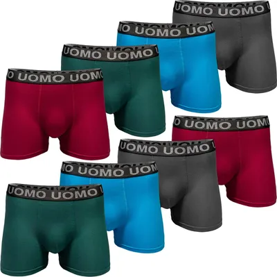 Produktbild von 8er Pack Herren Boxershorts aus Baumwolle Gr. M bis 6XL  Unterwäsche Unterhose  Übergröße Retroshorts 6XL 8x Mix 1