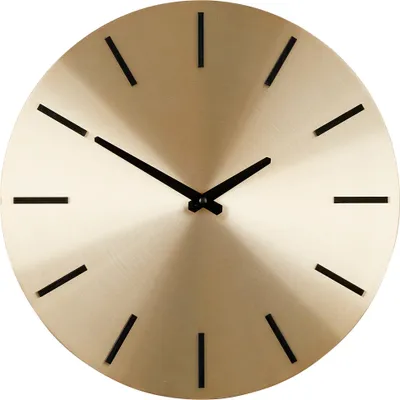 Image de Mica Decorations Brixen Horloge murale - Ø36 cm - Or