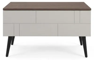Obrázok produktu pre Elegantný konferenčný stolík, obdĺžnikový drevený stolík, moderný dizajnérsky stolík