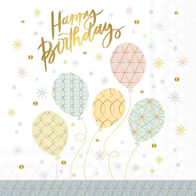 Produktbild von Servietten 33x33 cm - Happy balloons