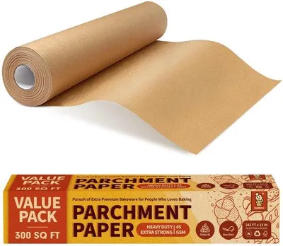 Immagine prodotto di Carta da forno in rotolo, 38 cm x 73,8 m, antiaderente, dentellata, per la cottura al forno e in pentola