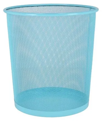 Produktbild von Gerimport Mulleimer - blau - 12L - Metall