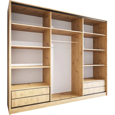 Produktbild von Offener Kleiderschrank MERV K7 270 eiche artisan