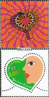 Produktbild von Briefmarken Frankreich 2000 Mi 3436-3437 (kompl.Ausg.) postfrisch Grußmarken