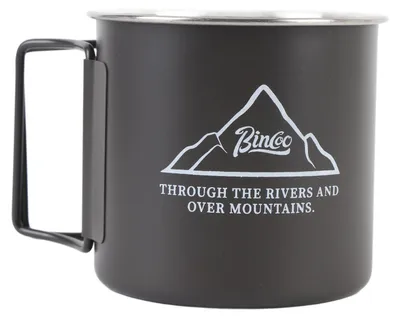 Produktbild von Camping-Trinkbecher – tragbare Kaffeetasse aus Edelstahl 304 für Camping und Wandern im Freien, 300 ml, schwarz