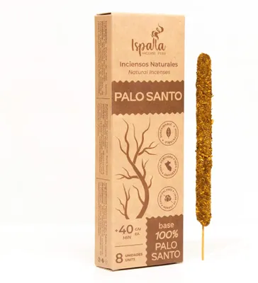 Produktbild von Aromalijn Räucherstäbchen – Palo Santo Original, 8 Stück, handgefertigt in Peru