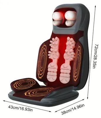 Obrázok produktu pre masážny vankúš - prístroj na masáž svalov - masážny vankúš na chrbát - shiatsu vankúš - vankúš na relaxáciu