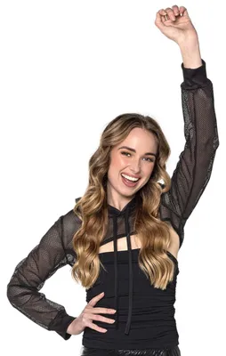 Produktbild von Schwarzer Netz-Bolero für Damen - M