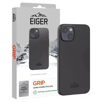 Zdjęcie produktu dla EIGER EGCA00465, Pokrowiec, Apple, iPhone 15, 15,5 cm (6.1"), Czarny