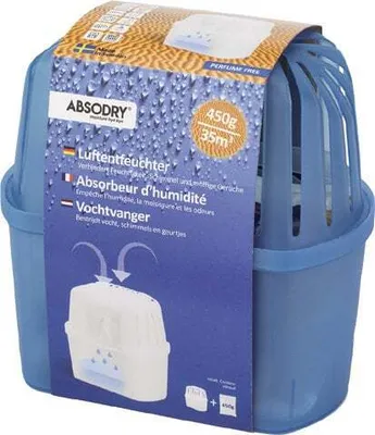 Image de Boîte de granulés déshumidificateurs, y compris 450g de granulés dans un sac en non-tissé