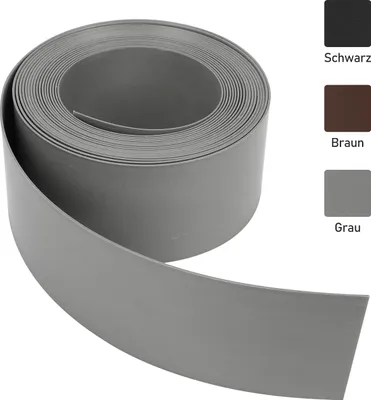 Produktbild von Jopassy Rasenkante Kies Beeteinfassung Mähkante Beetumrandung Rasenband  Oberkante Gartenwegen Gartenumrandung Rasenbegrenzung Grau 1000x12.5cm
