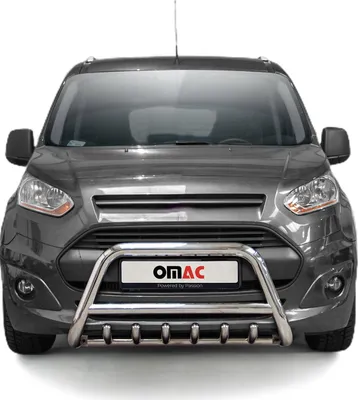Image de Barre de protection frontale pour Ford Connect 2013-2018 avec ABE acier argenté