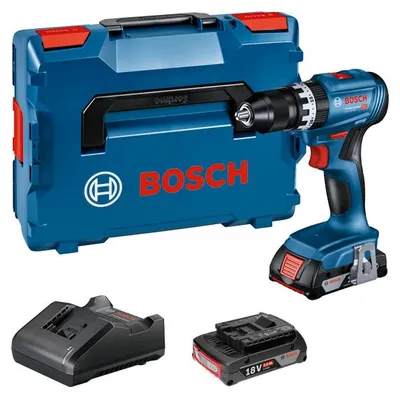 Produktbild von Akku-Schlagbohrschrauber GSB 18V-45, 2 x Akku GBA 18V 2.0Ah in L-BOXX