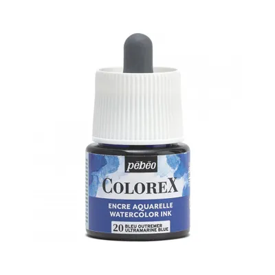 Zdjęcie produktu dla Pebeo Colorex Aquarelltinte, 45 ml, Ultramarinblau