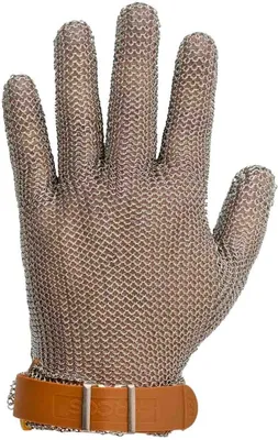 Image de Gants de protection Arcos 61500 acier inoxydable 21 cm taille 0-XXS bande grise en carton