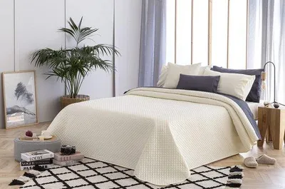 Productafbeelding van Unyqoos® Extra zachte dagdeken met ruitpatroon, 100% microvezel, geschikt als beddeken het hele jaar door, multifunctioneel, 105-200 x 260 cm