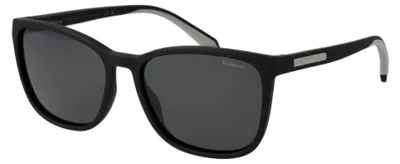 Zdjęcie produktu dla Okulary przeciwsłoneczne damskie Polaroid PLD 2169/S/X, matowa czerń i szarość, 56/16/145